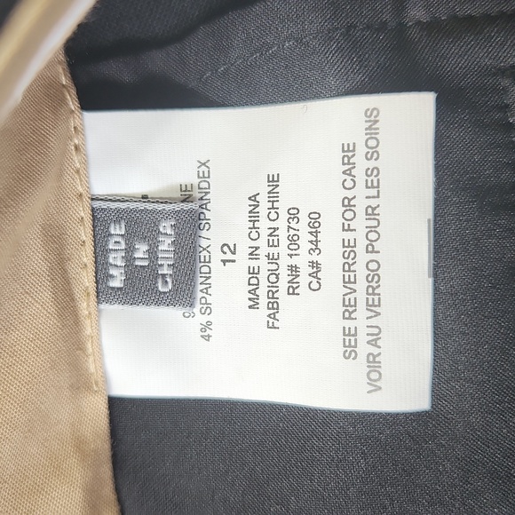 VINCE. WOMENS PANTS LIGHTWEIGHT WOOL BLEND SIZE 12 BLACK COLOR - Picture 7 of 15